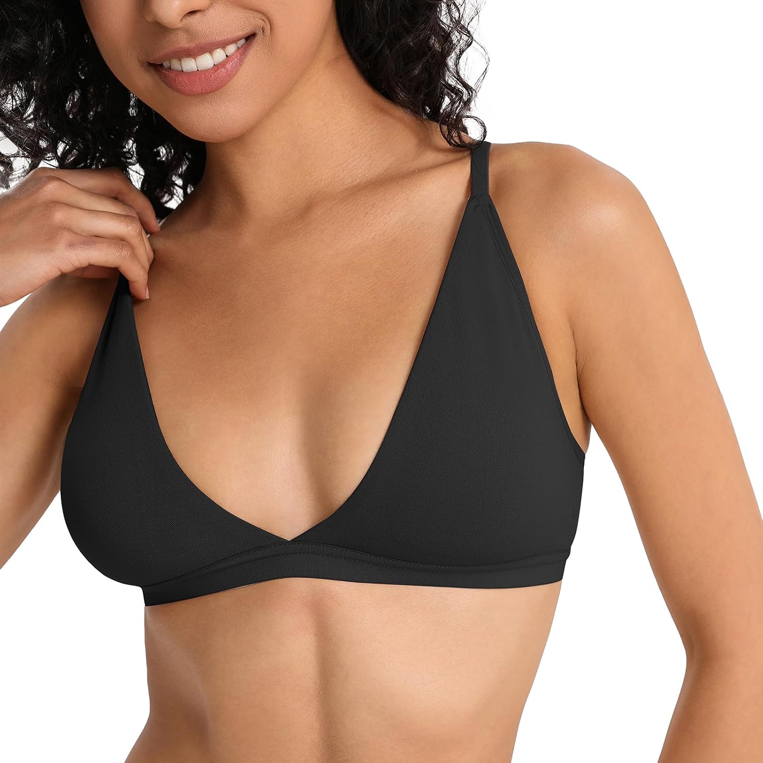 WhisperLace black lingerie detail